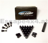 Satz der Muttern Jeep und Ventile Pro Comp schwarz