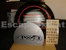 Reserveradabdeckung EGR schwarz 75 cm