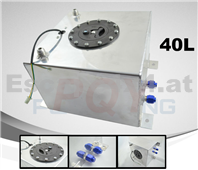 Alu-Zusatzkraftstofftank 40 L mit Fühler
