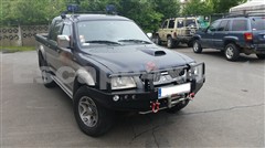 HD-Windenstoßstange vorne - für Mitsubishi L200 (96-06) - mit  Rammschutz