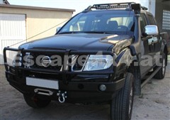 HD-Seilwindenstoßstange vorne - Nissan Navara D40 (05-) mit Rammschutz