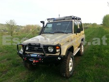 HD-Windenstoßstange vorne - für Toyota HZJ 70, 71, 73, 78 - mit  Rammschut