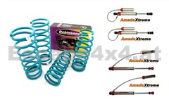 Dobinsons Fahrwerksfedern für Nissan Patrol GR Y61 + 100mm 5-türer + Amada Expansion Stoßdämpfer